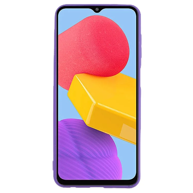 Para Samsung Galaxy M13 4G / F13 4G Carcasa de Teléfono TPU Cubierta Mate Doble Cara Funda Antiarañazos - Morado