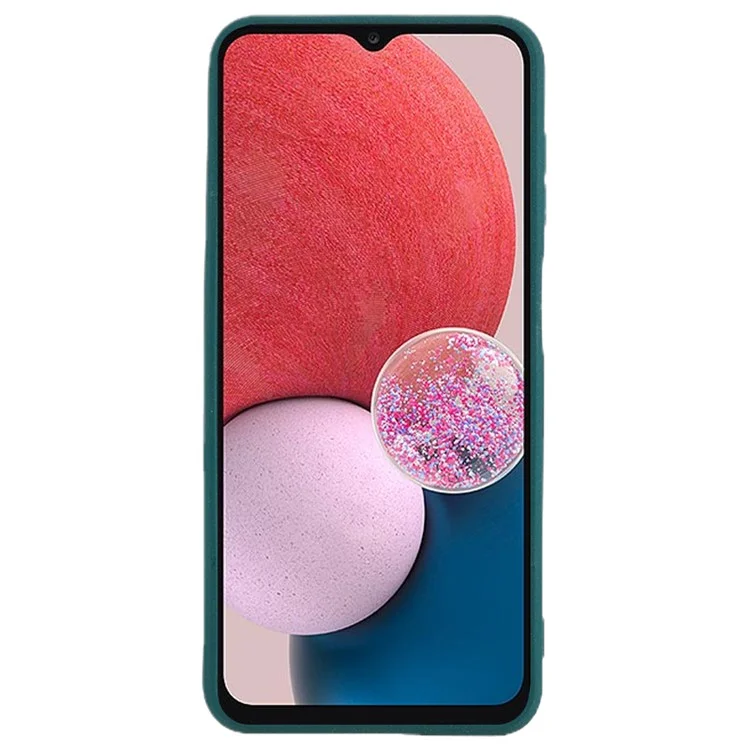 Pour Samsung Galaxy A13 4G / A13 (SM-A137) 4G Housse de téléphone portable à double face en TPU mat - Vert