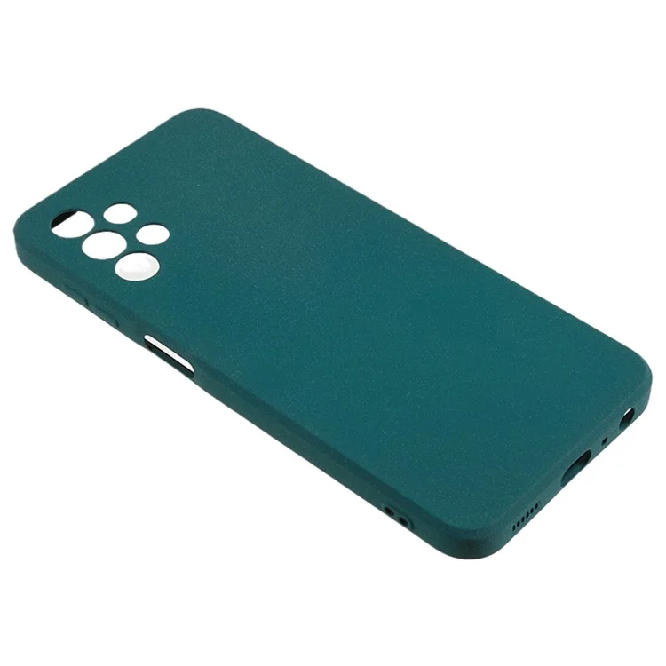 Pour Samsung Galaxy A13 4G / A13 (SM-A137) 4G Housse de téléphone portable à double face en TPU mat - Vert