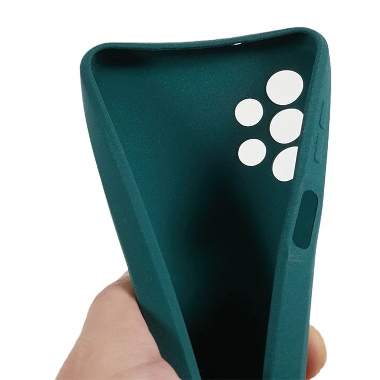 Pour Samsung Galaxy A13 4G / A13 (SM-A137) 4G Housse de téléphone portable à double face en TPU mat - Vert