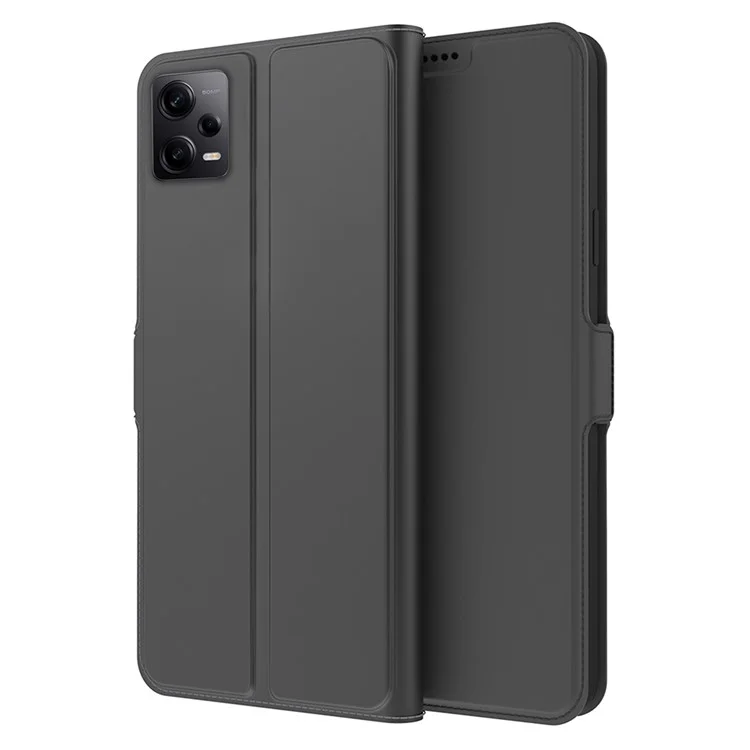 Per Xiaomi Redmi Note 12 Pro 5G / Note 12 Pro Speed 5G / Poco X5 Pro 5G Phone Stand Case PU Leather+TPU Card Holder Phone Cover - Nero