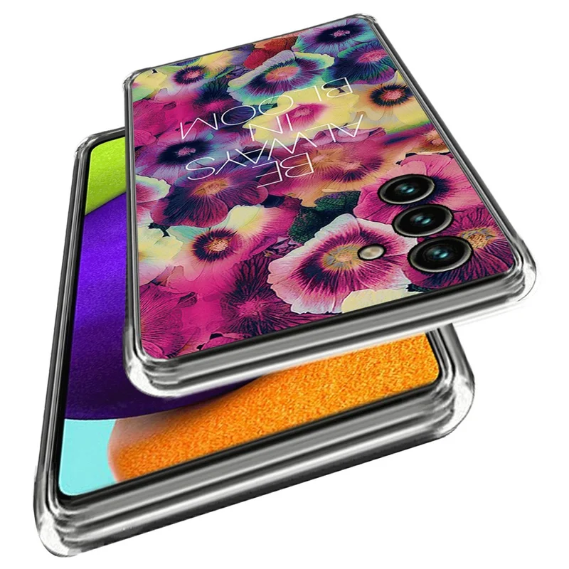 Per Samsung Galaxy M14 Coperchio di Spazione IMD TPU Soft TPU - Fiori Colorati