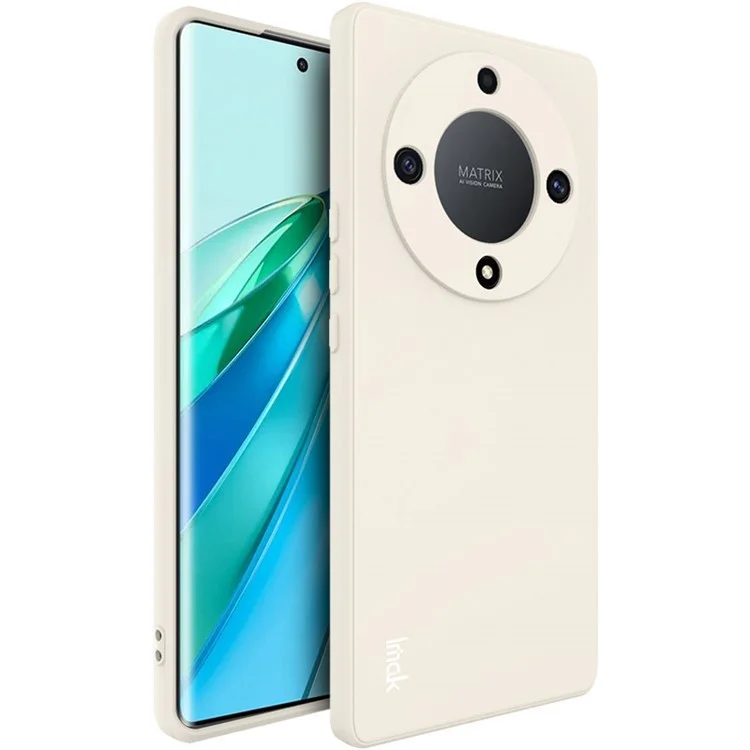 IMAK UC-4 Series for Honor Magic5 Lite 5G / X9a 5G Anti-drop Phone Cover Precise Cutout Straight Edge TPU Phone Case - White