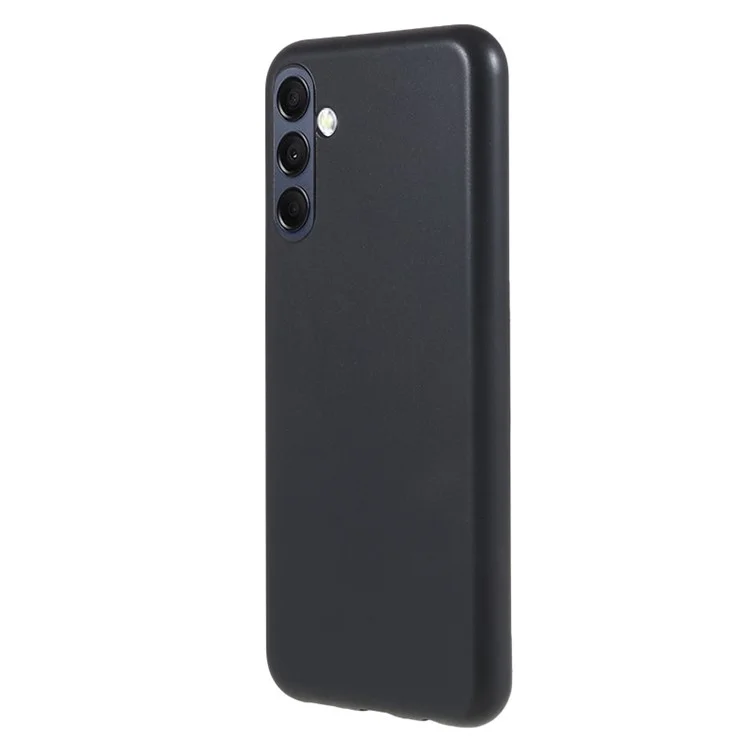 For Samsung Galaxy M14 5G Soft TPU Phone Case Glossy Anti-drop Protective Phone Cover - Black