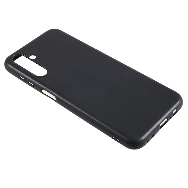 For Samsung Galaxy M14 5G Soft TPU Phone Case Glossy Anti-drop Protective Phone Cover - Black