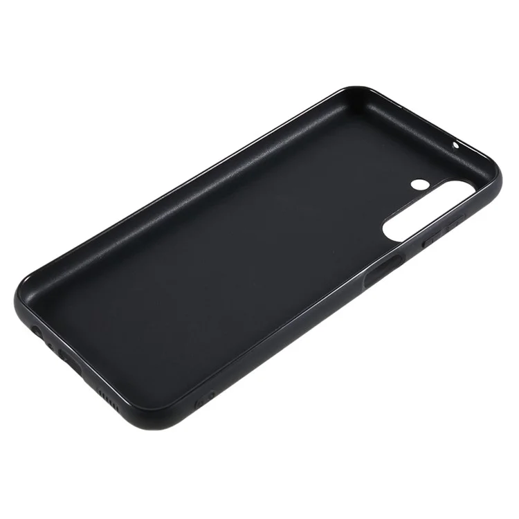 For Samsung Galaxy M14 5G Soft TPU Phone Case Glossy Anti-drop Protective Phone Cover - Black