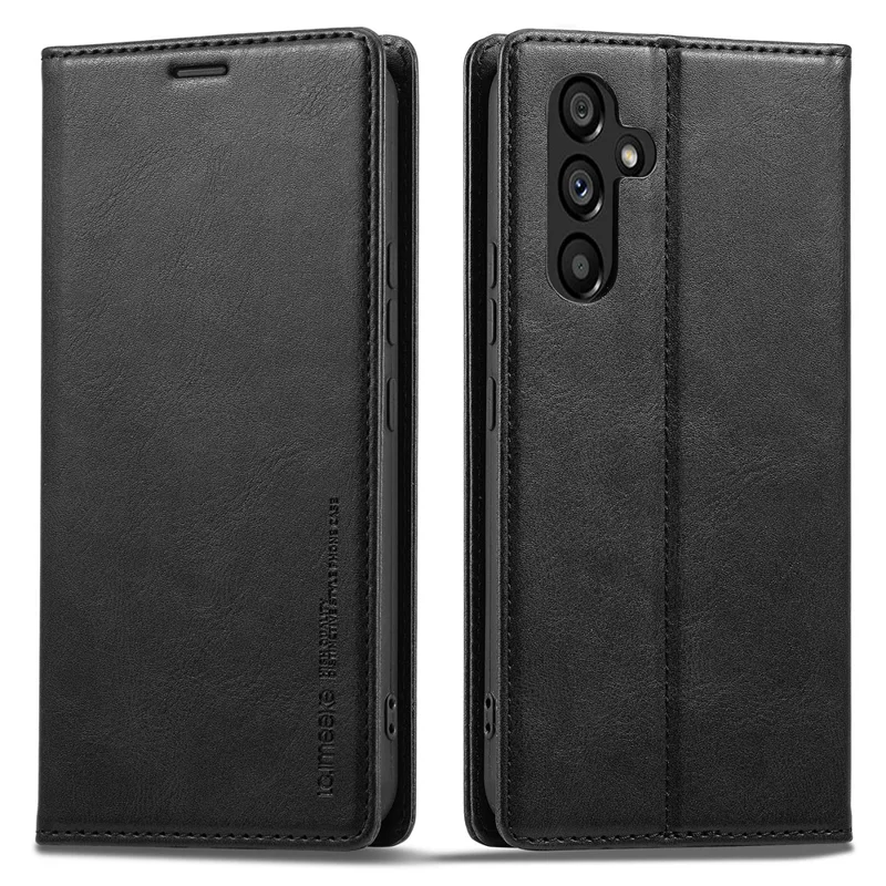 LC.IMEEKE For Samsung Galaxy A54 5G PU Leather RFID Blocking Phone Case Wallet Stand Cover - Black