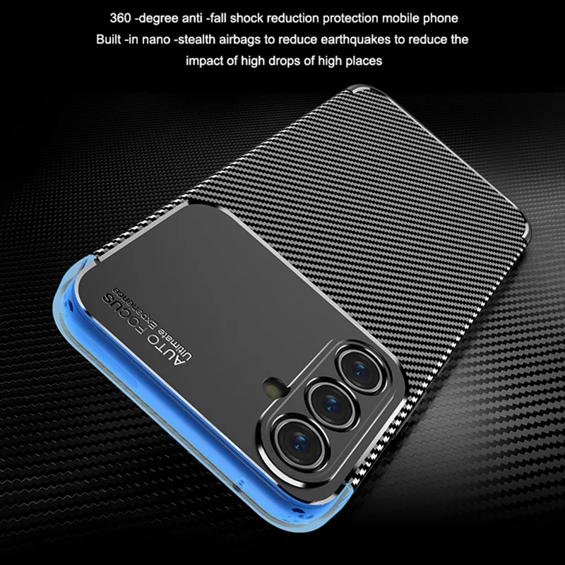 Für Samsung Galaxy A54 5G Carbon Fiber Texture Phone Case Anti-drop Schützende Phone TPU Abdeckung