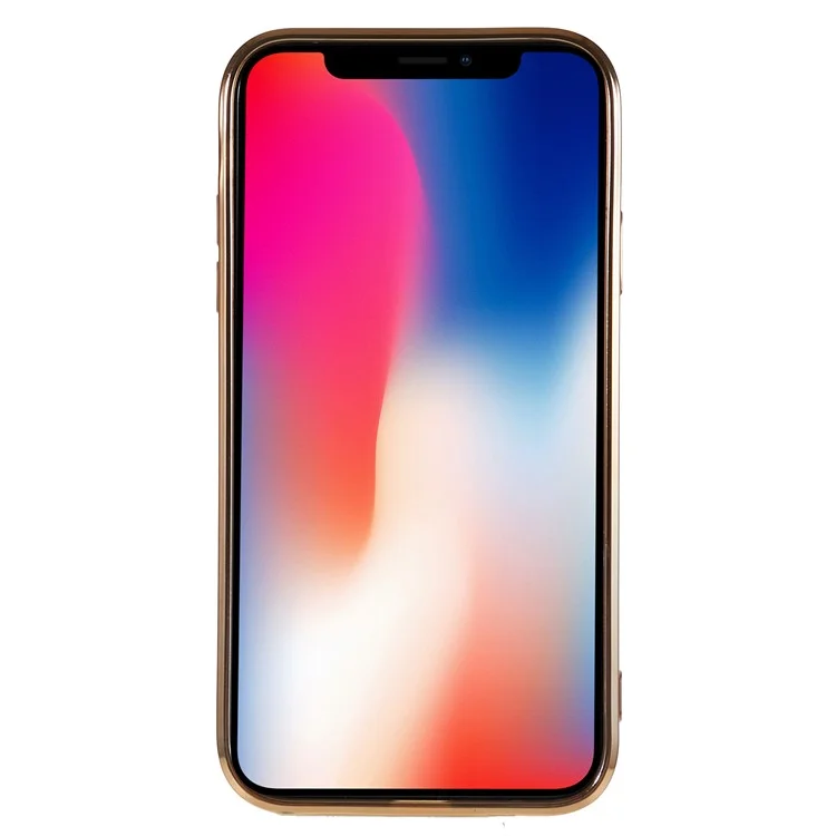 Magnetic Case for iPhone 11 6.1 inch , Soft TPU Precise Cutouts Protective Phone Cover with Lens Film - Gold