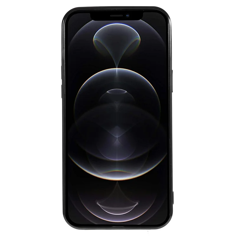 For iPhone 12 Pro Magnetic Phone Case Compatible with MagSafe, PC Lens Protector Phone TPU Cover - Black