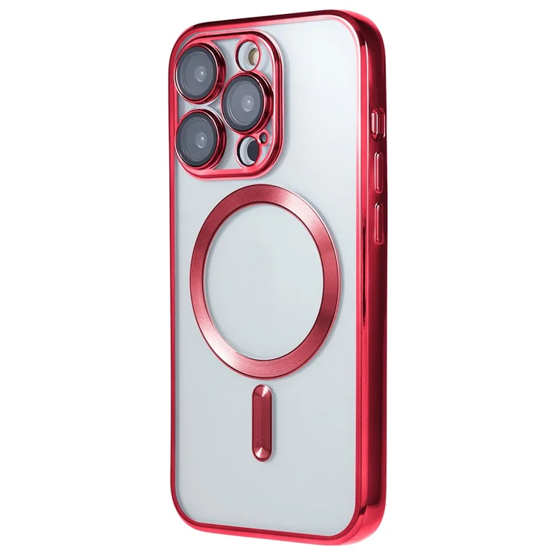 For iPhone 14 Pro Max Case Protective Soft TPU Phone Cover Compatible with Magsafe - Red