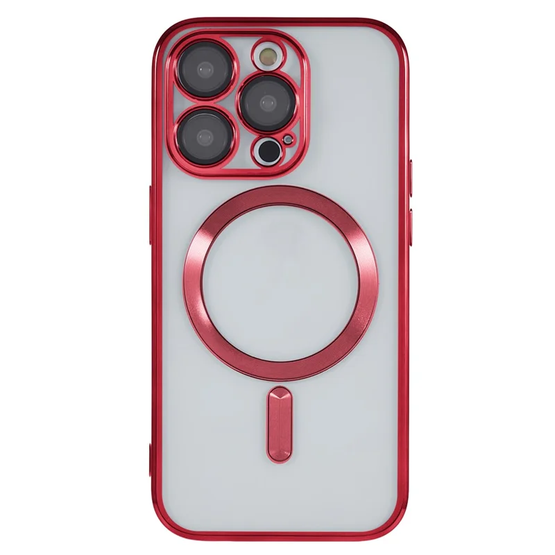For iPhone 14 Pro Max Case Protective Soft TPU Phone Cover Compatible with Magsafe - Red