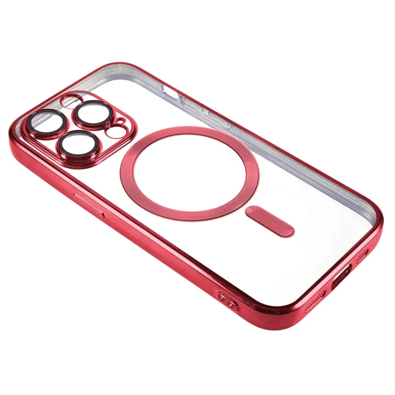 For iPhone 14 Pro Max Case Protective Soft TPU Phone Cover Compatible with Magsafe - Red