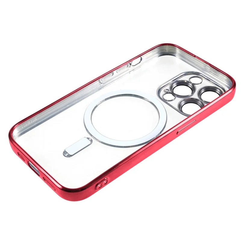 For iPhone 14 Pro Max Case Protective Soft TPU Phone Cover Compatible with Magsafe - Red