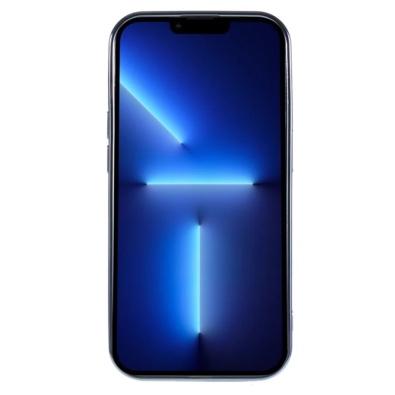 Funda Transparente Magnética para iPhone 13 Pro Max 6.7 Pulgadas con Protector de Lente de Cámara Electrochapeado Funda de Teléfono Suave de TPU - Azul Bebé