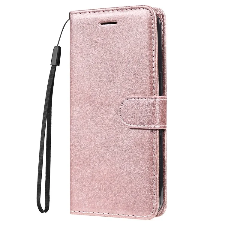 Чехол для телефона KT Leather Series-2 для Honor X7a 5G, из искусственной кожи, однотонный песочный, книжка-кошелек - Розовое золото