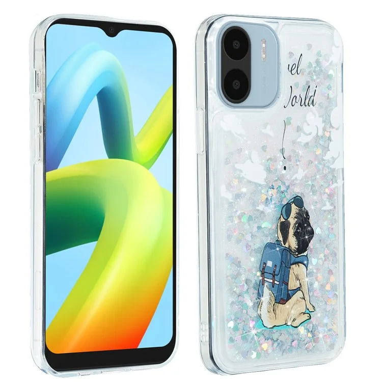 Для Xiaomi Redmi A1 4G / A2 4G Тиснение Узор Quicksand Чехол Для Телефона Противоударный TPU Чехол Для Телефона - Собака