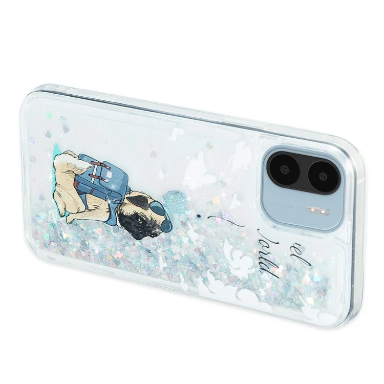 Для Xiaomi Redmi A1 4G / A2 4G Тиснение Узор Quicksand Чехол Для Телефона Противоударный TPU Чехол Для Телефона - Собака