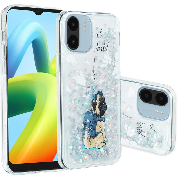 Для Xiaomi Redmi A1 4G / A2 4G Тиснение Узор Quicksand Чехол Для Телефона Противоударный TPU Чехол Для Телефона - Собака