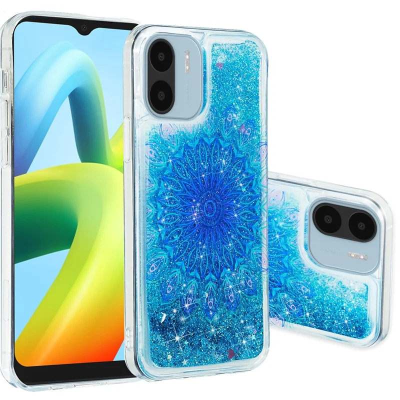 For Xiaomi Redmi A1 4G / A2 4G Embossment Pattern Quicksand Phone Case Anti-scratch TPU Phone Cover - Totem