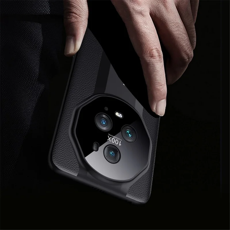 For Honor Magic5 Pro Anti-drop Phone Case Full Lens Protection Leather Coated PC Cover - Purple