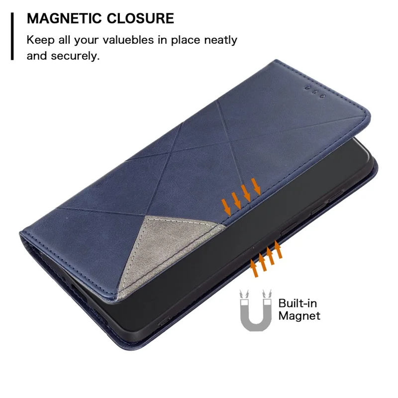 Custodia per telefono Xiaomi Redmi Note 12 4G in pelle PU con portacarte, motivo stampato, supporto - Blu
