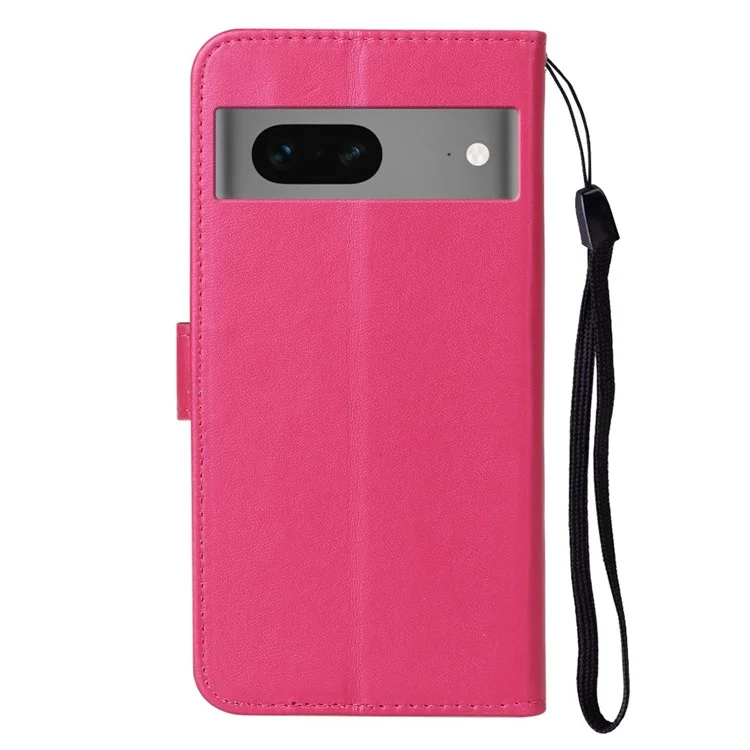 B40 Funda de Teléfono con Soporte para Google Pixel 7 5G Anti-Polvo, Cuero PU+TPU - Rosa