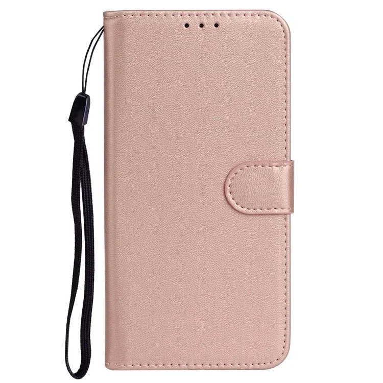 Funda para Smartphone B40 para Google Pixel 7a, Funda de Teléfono con Soporte de Billetera de Cuero PU+TPU - Oro Rosa