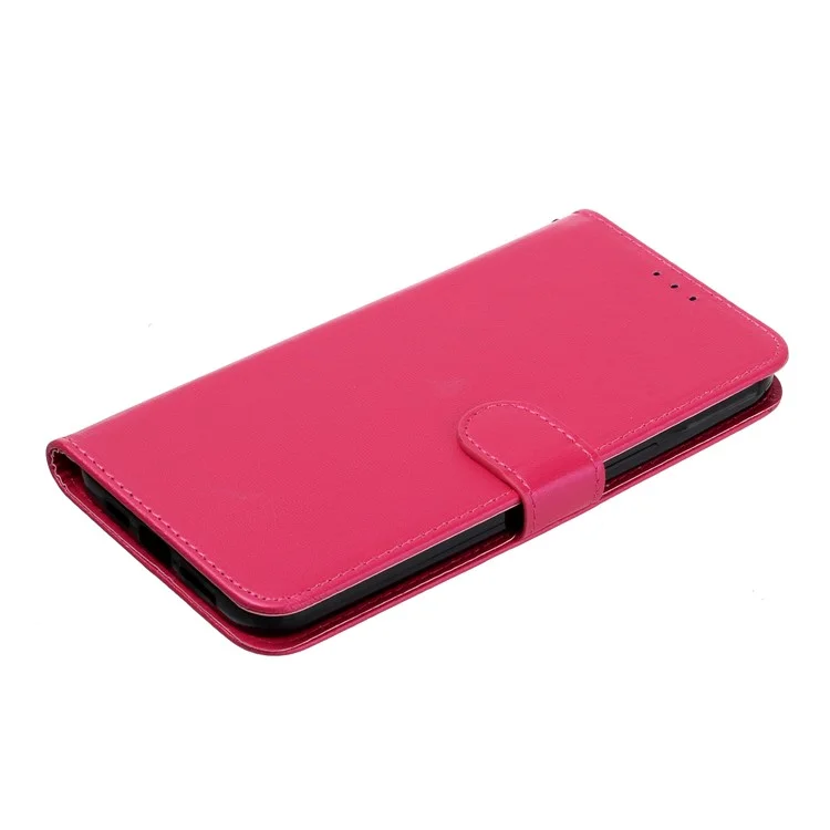B40 For Sony Xperia 10 V Anti-Fingerprint Wallet Stand Phone Cover PU Leather Phone Case Shell - Rose