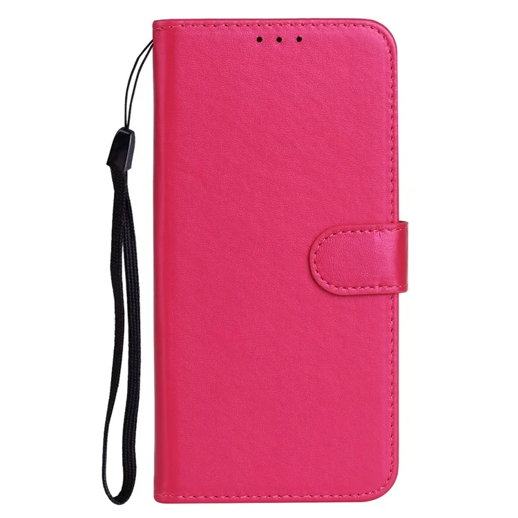 B40 For Sony Xperia 10 V Anti-Fingerprint Wallet Stand Phone Cover PU Leather Phone Case Shell - Rose