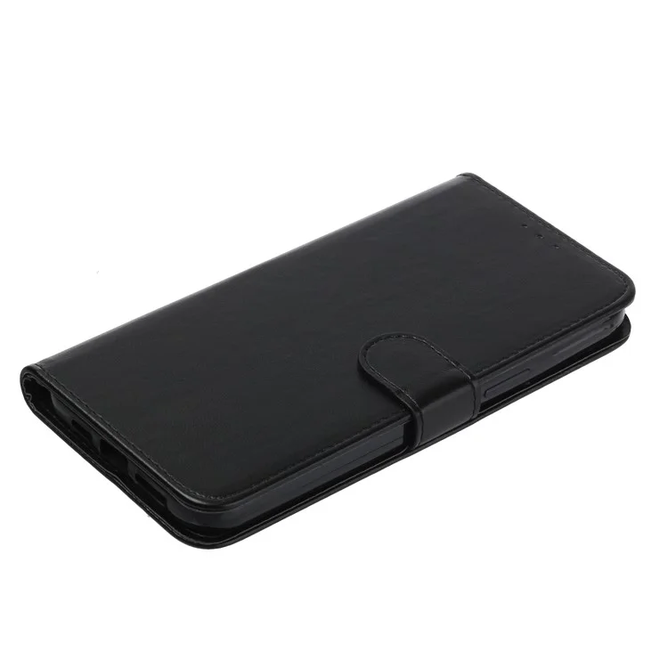 B40 Para Motorola Moto G73 5G Smartphone Cover Carteira de Pé Anti-Poeira PU Couro+TPU Capa de Telefone Celular - Preto