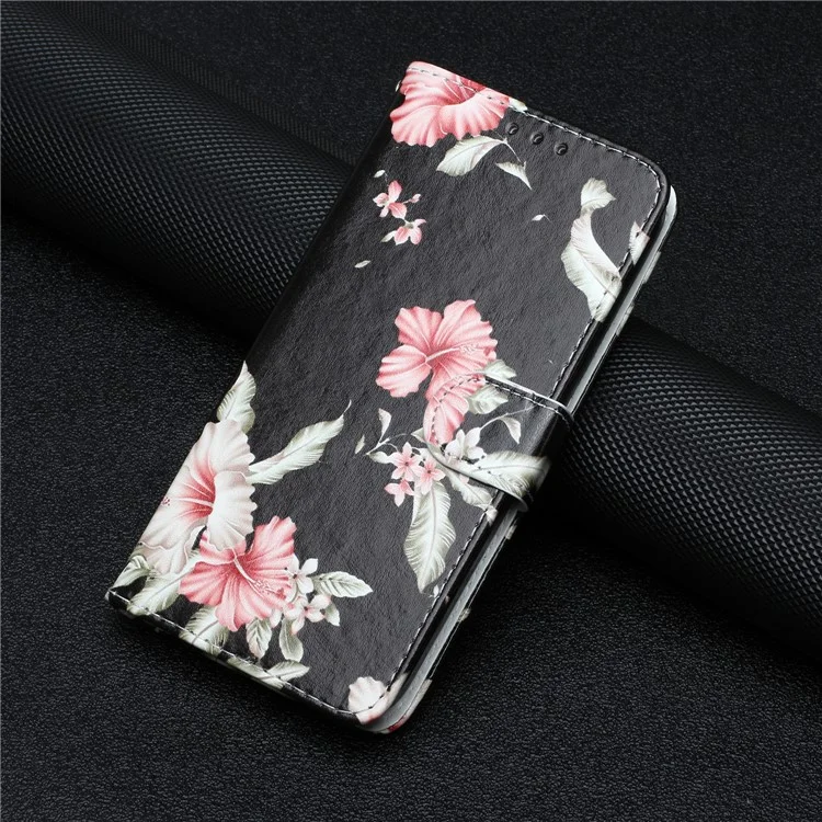 Wallet Phone Case for Sony Xperia 10 V Scratch-Proof Phone Shell Pattern Printing Leather Cover - Azalea