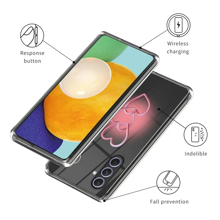 Für Samsung Galaxy A14 5G / A14 4G Muster Bedrucken TPU Handyhülle Stoßfest Schutzhülle - Three-Love