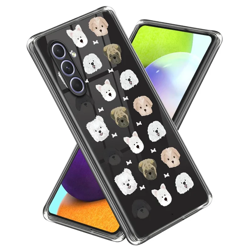 For Samsung Galaxy A34 5G Soft TPU Phone Case Pattern Printing Back Cover - Dog Head