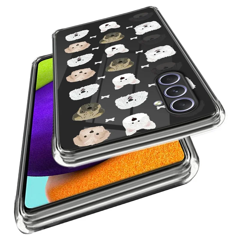 For Samsung Galaxy A34 5G Soft TPU Phone Case Pattern Printing Back Cover - Dog Head