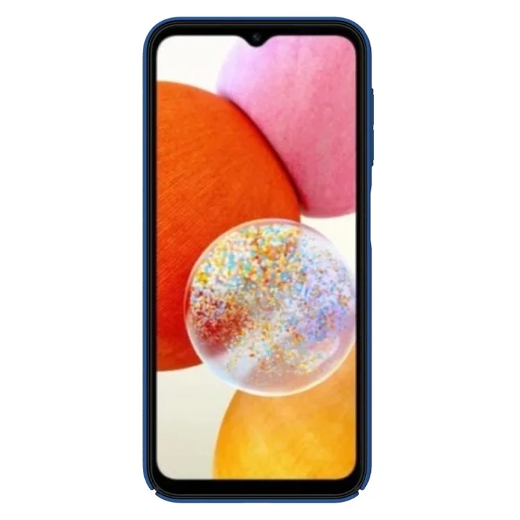 NILLKIN CamShield Hard PC Case для Samsung Galaxy A14 5G / A14 4G, защитная крышка объектива, противоударный телефон чехол - синий