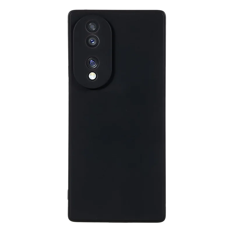 For Honor 70 5G Straight Edge TPU Phone Case Precise Cutout Camera Protection Cover - Black