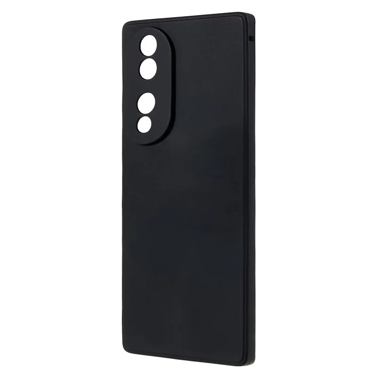 For Honor 70 5G Straight Edge TPU Phone Case Precise Cutout Camera Protection Cover - Black