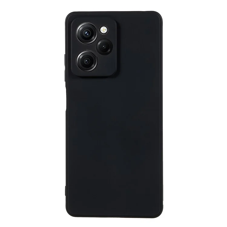 Per Xiaomi Redmi Note 12 Pro Speed 5G / Poco X5 Pro 5G Straight Edge Design Soft TPU Phone Case Precise Cutout Cover - Black