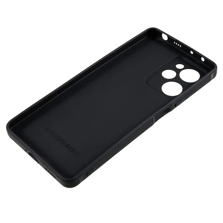 Per Xiaomi Redmi Note 12 Pro Speed 5G / Poco X5 Pro 5G Straight Edge Design Soft TPU Phone Case Precise Cutout Cover - Black