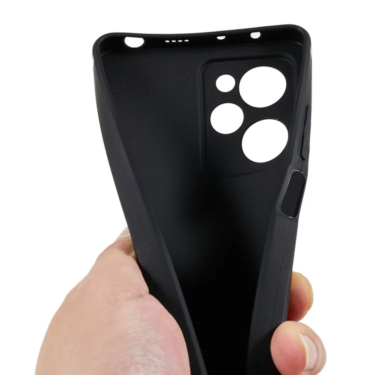 Per Xiaomi Redmi Note 12 Pro Speed 5G / Poco X5 Pro 5G Straight Edge Design Soft TPU Phone Case Precise Cutout Cover - Black