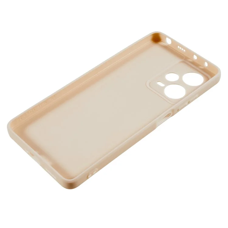 Pour Xiaomi Redmi Note 12 Pro 5G Straight Edge Design Phone Case Soft TPU Precise Cutout Anti-Scratch Cover - Blanc