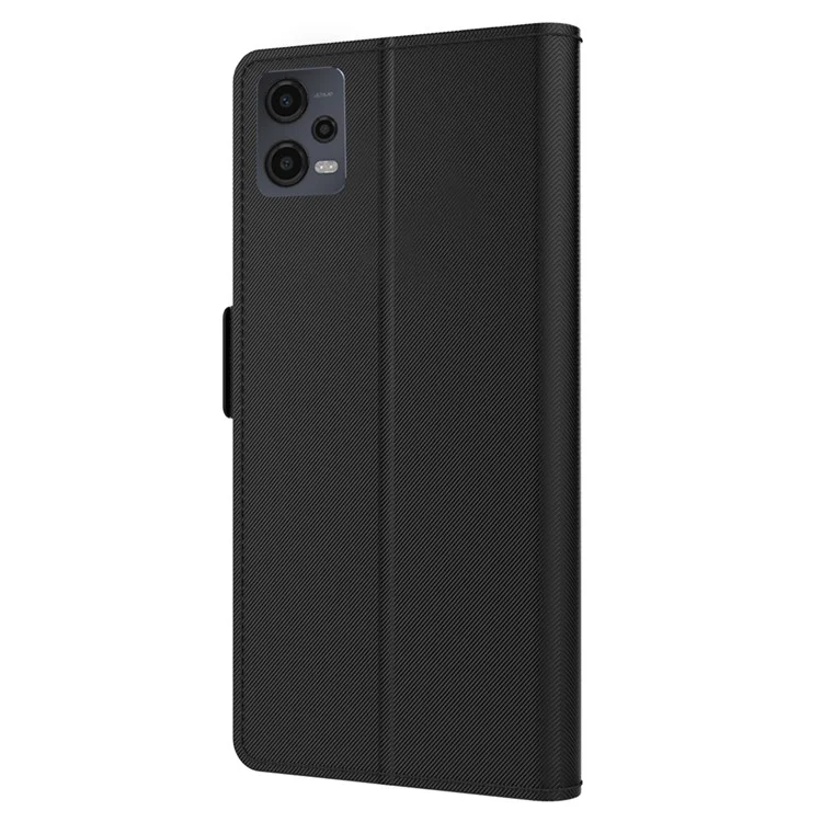 Para Xiaomi Redmi Note 12 5G (Índia) / (China) / (Global) / Poco X5 5G Mirror Phone Case Card Holder Leather Stand Phone Cover - Preto