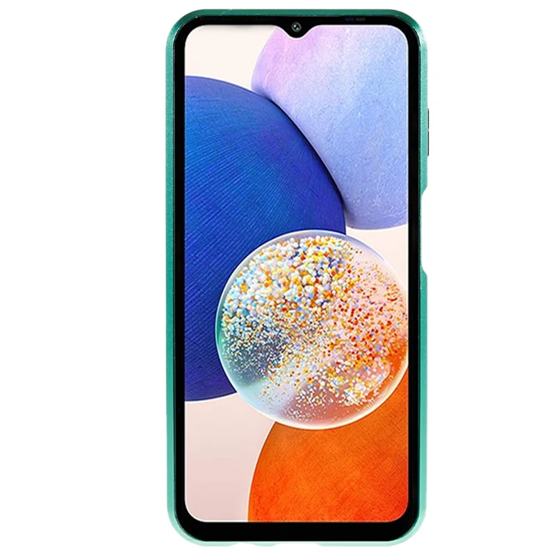 For Samsung Galaxy A14 5G / 4G Full Body Case Magnetic Tempered Glass Double-Sided Phone Case - Green