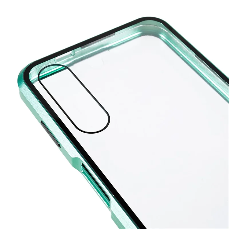 For Samsung Galaxy A14 5G / 4G Full Body Case Magnetic Tempered Glass Double-Sided Phone Case - Green