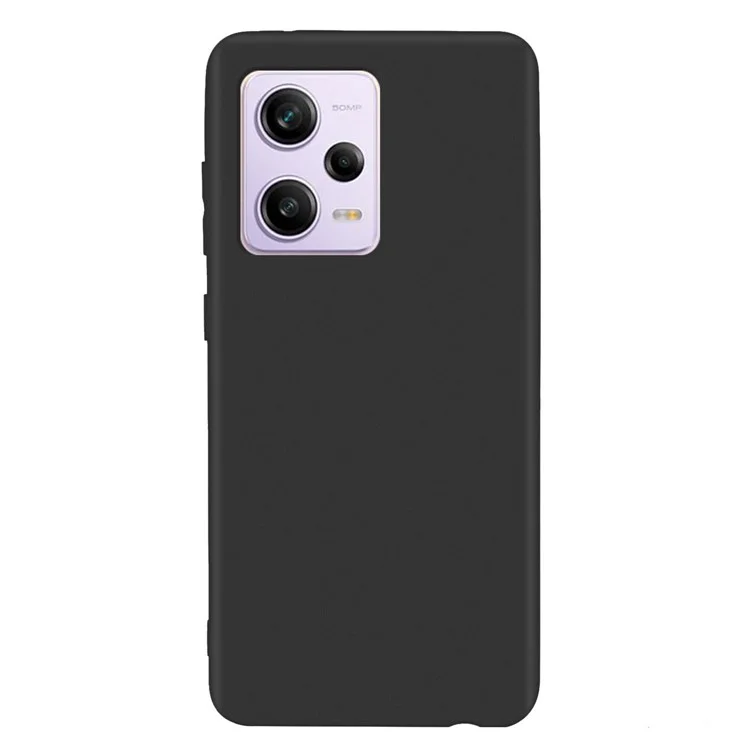 For Xiaomi Poco X5 Pro 5G / Redmi Note 12 Pro Speed 5G / Note 12 Pro 5G Candy Color Phone Cover Matte TPU Anti-drop Mobile Case - Black