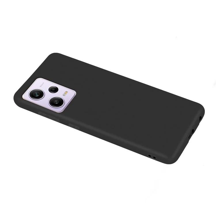 For Xiaomi Poco X5 Pro 5G / Redmi Note 12 Pro Speed 5G / Note 12 Pro 5G Candy Color Phone Cover Matte TPU Anti-drop Mobile Case - Black