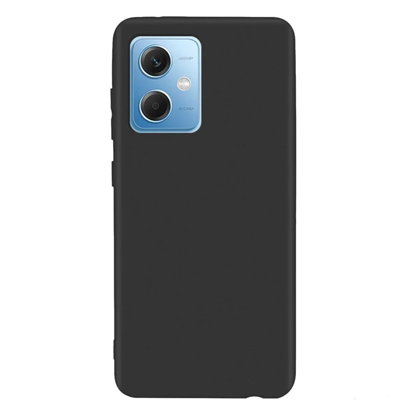 For Xiaomi Redmi Note 12 5G (China) / (Global) / (India) / Poco X5 5G Drop-proof Phone Cover Candy Color TPU Matte Phone Case - Black