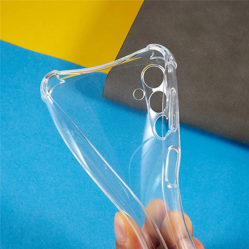 Phone Back Cover for Samsung Galaxy A24 4G (162.1 x 77.6 x 8.3mm) Four Corner Shockproof HD Clear TPU Case with Lanyard