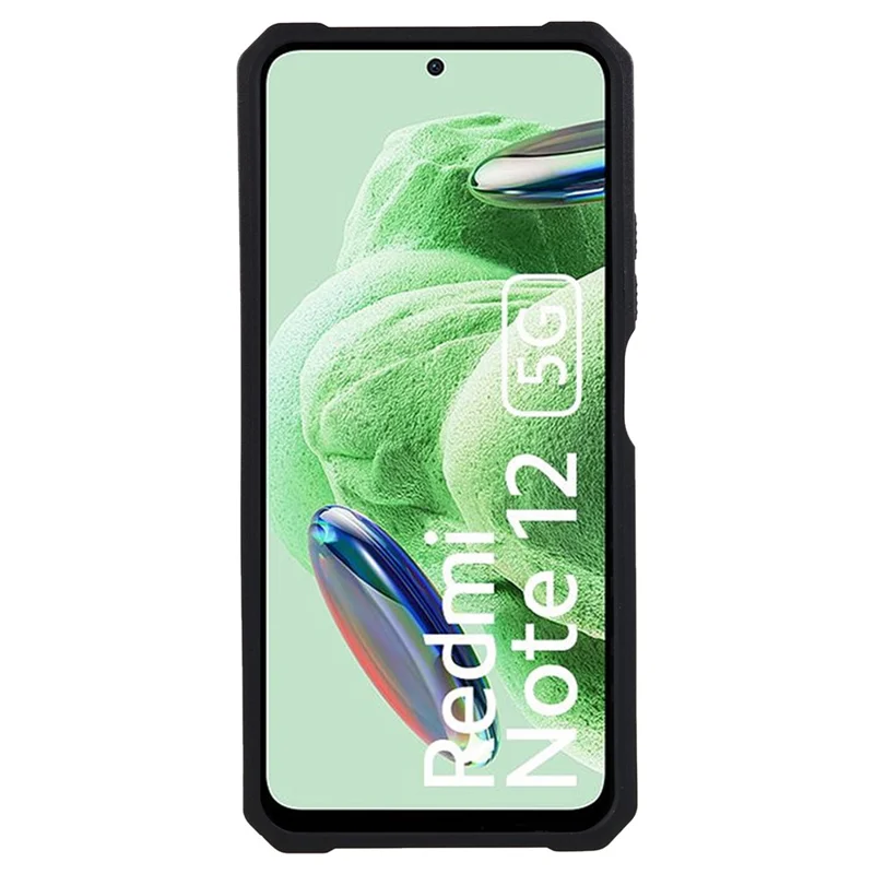 Kickstand Phone Case per Xiaomi Redmi Note 12 5G (Cina) / (India) / (Globale) / Poco X5 5G, Custodia per telefono in PC+TPU con porta carte e coperchio scorrevole per la fotocamera - Oro